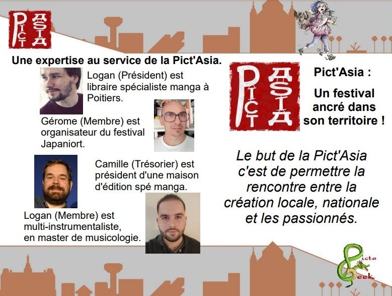 pictageek picafest pictasia Pict'Asia présentation association Poitiers manga mangafr mangaka Japon